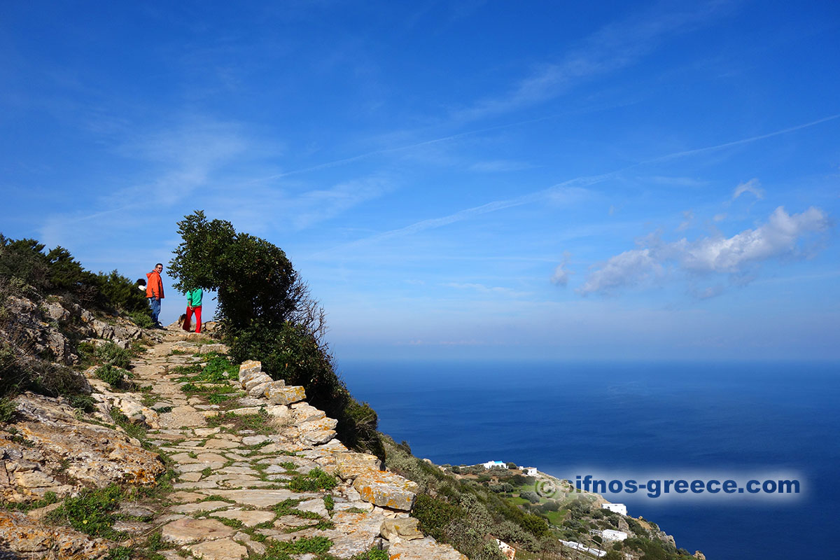 Leden från Artemonas till Magana, med havsutsikt